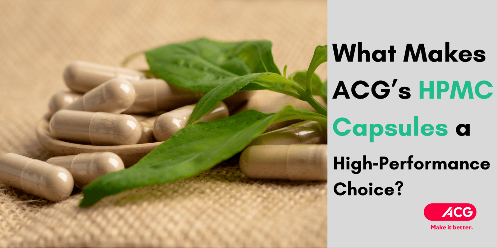 What Makes ACG’s HPMC Capsules a High‑Performance Choice?
